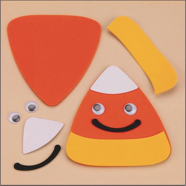 1 Candy Corn Foam Photo Frame Magnet Kit Craft Fall 1 Candy Corn Foam Photo Frame Magnet Kit Craft Fall